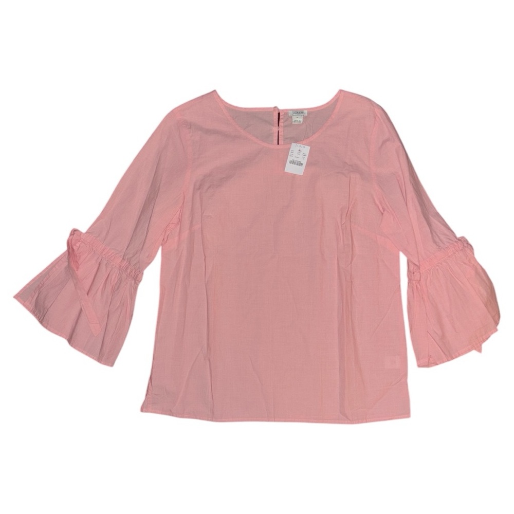 J. Crew Pink Bell Sleeve Top